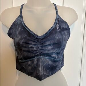 Gymshark Blue Tie-Dye Top